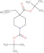 1,4-Di-tert-butyl 4-(prop-2-yn-1-yl)piperidine-1,4-dicarboxylate