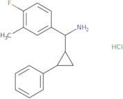 (4-Fluoro-3-methylphenyl)(2-phenylcyclopropyl)methanamine hydrochloride