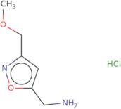 1-[3-(Methoxymethyl)-1,2-oxazol-5-yl]methanamine hydrochloride