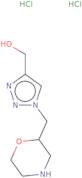 {1-[(Morpholin-2-yl)methyl]-1H-1,2,3-triazol-4-yl}methanol dihydrochloride