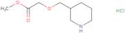 Methyl 2-[(piperidin-3-yl)methoxy]acetate hydrochloride