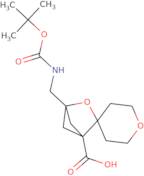 4-({[(tert-Butoxy)carbonyl]amino}methyl)-3-oxaspiro[bicyclo[2.1.1]hexane-2,4'-oxane]-1-carboxylic …