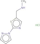 Methyl({[2-(1H-pyrazol-1-yl)-1,3-thiazol-5-yl]methyl})amine hydrochloride