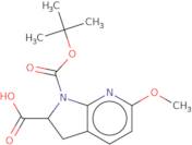 1-[(tert-Butoxy)carbonyl]-6-methoxy-1H,2H,3H-pyrrolo[2,3-b]pyridine-2-carboxylic acid