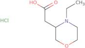 2-(4-Ethylmorpholin-3-yl)acetic acid hydrochloride