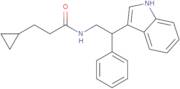 3-Cyclopropyl-N-[2-(1H-indol-3-yl)-2-phenylethyl]propanamide