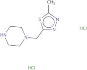 1-[(5-Methyl-1,3,4-thiadiazol-2-yl)methyl]piperazine dihydrochloride
