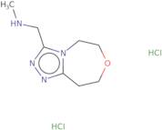 Methyl({5H,6H,8H,9H-[1,2,4]triazolo[4,3-d][1,4]oxazepin-3-yl}methyl)amine dihydrochloride