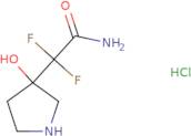 2,2-Difluoro-2-(3-hydroxypyrrolidin-3-yl)acetamide hydrochloride