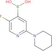 [5-Fluoro-2-(piperidin-1-yl)pyridin-4-yl]boronic acid