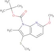 tert-Butyl 6-methoxy-2-methyl-3-methylsulfanylpyrrolo[2,3-b]pyridine-1-carboxylate