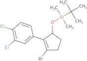 [3-Bromo-2-(3,4-dichlorophenyl)cyclopent-2-en-1-yl]oxy-tert-butyl-dimethylsilane