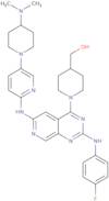 (1-(6-((5-(4-(Dimethylamino)piperidin-1-yl)pyridin-2-yl)amino)-2-((4-fluorophenyl)amino)pyrido[3,4-d]pyrimidin-4-yl)piperidin-4-yl)m ethanol
