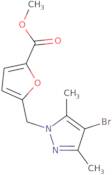 5-(4-Bromo-3,5-dimethyl-pyrazol-1-ylmethyl)-furan-2-carboxylic acid methyl ester