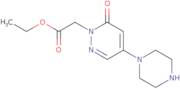 Ethyl [6-oxo-4-piperazin-1-yl-6H-pyridazin-1-yl]acetate
