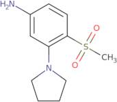 4-Methylsulfonyl-3-(pyrrolidin-1-yl)aniline