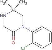 1-(2-Chlorophenyl)-5,5-dimethylpiperazin-2-one