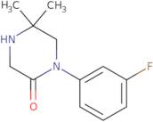 1-(3-Fluorophenyl)-5,5-dimethylpiperazin-2-one