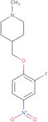 4-[(2-Fluoro-4-nitrophenoxy)methyl]-1-methylpiperidine