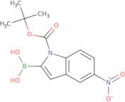 (1-{[(2-Methyl-2-propanyl)oxy]carbonyl}-5-nitro-1H-indol-2-yl)bor onic acid