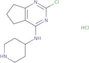 2-Chloro-N-(piperidin-4-yl)-6,7-dihydro-5H-cyclopenta-[D]pyrimidin-4-amine hydrochloride