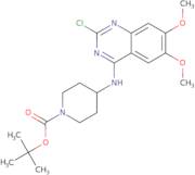 tert-Butyl 4-((2-chloro-6,7-dimethoxyquinazolin-4-yl)amino)piperidine-1-carboxylate