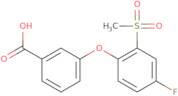 3-[(4-Fluoro-4-methylsulfonyl)phenoxy]benzoic acid