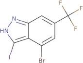 4-Bromo-3-iodo-6-(trifluoromethyl)-1H-indazole