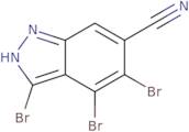 3,4,5-Tribromo-6-cyano (1H)indazole