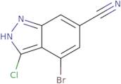 4-Bromo-3-chloro-1H-indazole-6-carbonitrile