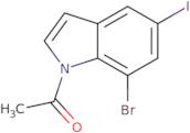 1-(7-Bromo-5-iodo-1H-indol-1-yl)ethanone