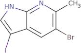 5-Bromo-3-iodo-6-methyl-1H-pyrrolo[2,3-b]pyridine