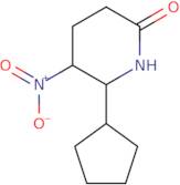 6-Cyclopentyl-5-nitropiperidin-2-one