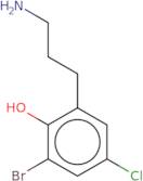 2-(3-Aminopropyl)-6-bromo-4-chlorophenol