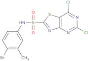 N-(4-Bromo-3-methylphenyl)-5,7-dichlorothiazolo[4,5-d]pyrimidine-2-sulfonamide