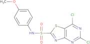 5,7-Dichloro-N-(4-methoxyphenyl)thiazolo[4,5-d]pyrimidine-2-sulfonamide