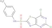 5,7-Dichloro-N-(p-tolyl)thiazolo[4,5-d]pyrimidine-2-sulfonamide