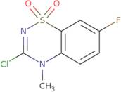 3-Chloro-7-fluoro-4-methyl-4H-1λ6,2,4-benzothiadiazine-1,1-dione