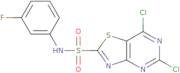5,7-Dichloro-N-(3-fluorophenyl)thiazolo[4,5-d]pyrimidine-2-sulfonamide