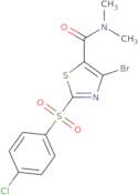 4-Bromo-2-(4-chlorophenyl)sulfonyl-N,N-dimethyl-1,3-thiazole-5-carboxamide