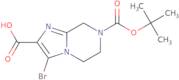 7-(tert-Butoxycarbonyl)-3-bromo-5,6,7,8-tetrahydroimidazo[1,2-a]pyrazine-2-carboxylic acid