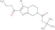 7-tert-butyl 2-ethyl 3-bromo-5,6-dihydroimidazo[1,2-A]pyrazine-2,7(8H)-dicarboxylate