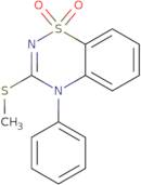 3-(Methylthio)-4-phenyl-4H-benzo[E][1,2,4]thiadiazine 1,1-dioxide