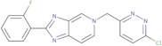 3-chloro-6-{[2-(2-fluorophenyl)-5H-imidazo[4,5-c]pyridin-5-yl]methyl}pyridazine