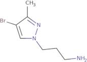 3-(4-Bromo-3-methyl-1H-pyrazol-1-yl)propan-1-amine