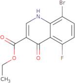 8-Bromo-5-fluoro-4-oxo-1,4-dihydro-quinoline-3-carboxylic acid ethyl ester