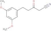 3,5-Dimethoxy-B-oxo-benzenepentanenitrile