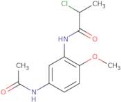 2-Chloro-N-(5-acetamido-2-methoxyphenyl)propanamide