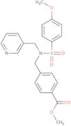 Methyl 4-{[N-(pyridin-3-ylmethyl)4-methoxybenzenesulfonamido]methyl}benzoate