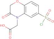 2-[6-(Chlorosulfonyl)-3-oxo-3,4-dihydro-2H-1,4-benzoxazin-4-yl]acetic acid
